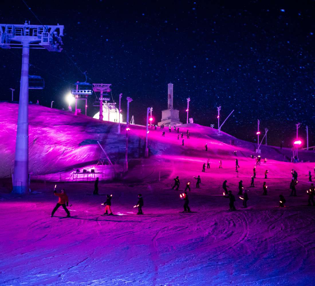 Polar night light festival ruka finland