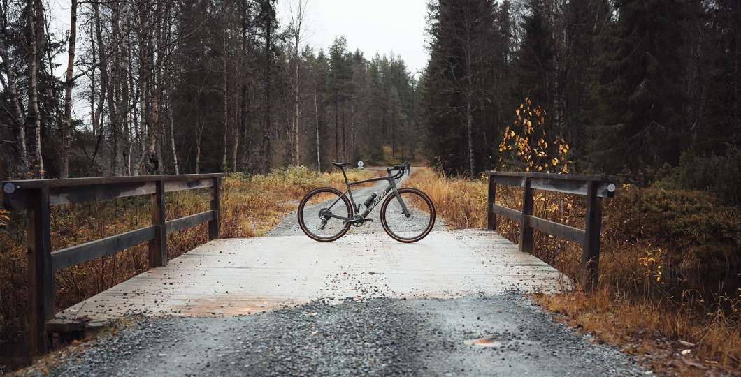 Gravel-pyöräilyä Kuusamossa, kuva Aapo Lappalainen